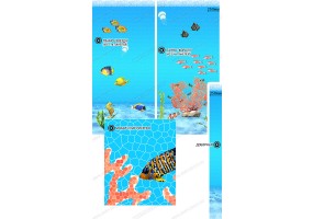 Глянцевая панель «ВЕК», Коралл (мозайка)
